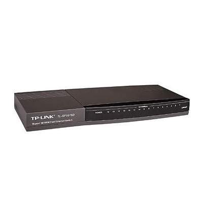 TP-Link TL-SF1016D Non gestito Fast Ethernet (10/100) Nero