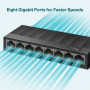 TP-Link LS1008G Non gestito Gigabit Ethernet (10/100/1000) Nero