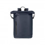 BORSA ZAINO ROLLO PER NOTEBOOK 15,6" E MACBOOK PRO 16" - IN TESSUTO RICICLATO RESINATO TASCA INTERNA E TASCA ESTERNA BLU (BKROL
