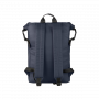BORSA ZAINO ROLLO PER NOTEBOOK 15,6" E MACBOOK PRO 16" - IN TESSUTO RICICLATO RESINATO TASCA INTERNA E TASCA ESTERNA BLU (BKROL
