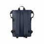 BORSA ZAINO ROLLO PER NOTEBOOK 15,6" E MACBOOK PRO 16" - IN TESSUTO RICICLATO RESINATO TASCA INTERNA E TASCA ESTERNA BLU (BKROL