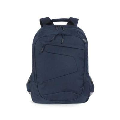 BORSA ZAINO BACKPACK PER NOTEBOOK 17" E MACBOOK PRO 15 e 17" - IN TESSUTO RICICLATO RESINATO TASCA INTERNA E TASCA ESTERNA BLU 