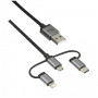 Trust 22693 cavo USB USB 2.0 1 m USB A Micro-USB B Nero, Argento