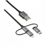 Trust 22693 cavo USB USB 2.0 1 m USB A Micro-USB B Nero, Argento