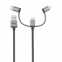Trust 22693 cavo USB USB 2.0 1 m USB A Micro-USB B Nero, Argento