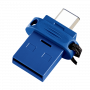 Verbatim Dual - Memoria USB 3.0 da 64 GB - USB-C / USB-A - Blu