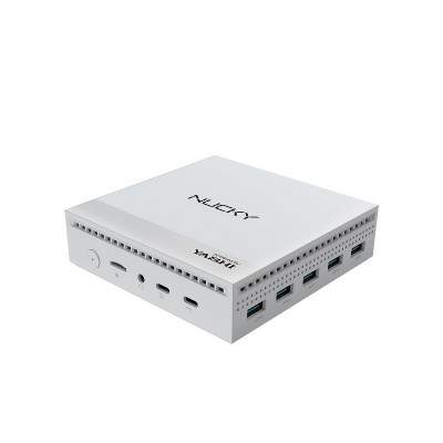 PC BAREBONE NUC NUCKY-2 INTEL QUAD CORE N100 RAM 8GB SSD 256GB WINDOWS 11 PRO BIANCO (NY290) (Yashi)