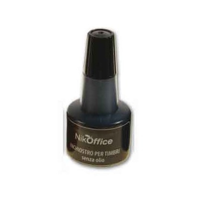 Inchiostro Per Timbro Cuscinetto - Flacone 30Ml. - Nero