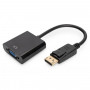 ADATTATORE CAVO DISPLAY PORT DP-VGA 15CM. (AK-340403-001-S) (Digitus)