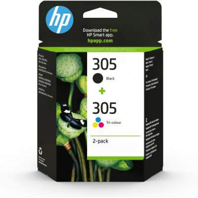 CARTUCCIA ORIGINALE 6ZD17AE N.305 PACK NERO+COLORE (Hp)