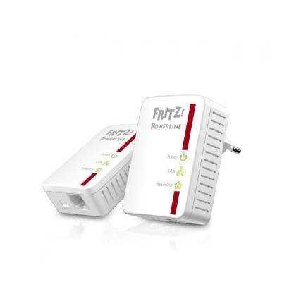 FRITZ!Powerline 510E Set International 500 Mbit/s Collegamento ethernet LAN Bianco 2 pz