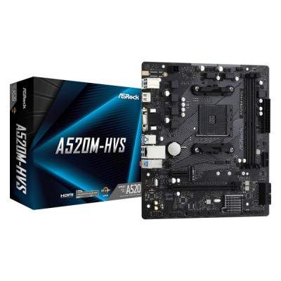 SCHEDA MADRE A520M-HVS (90-MXBE60-A0UAYZ) SK AM4 (Asrock)