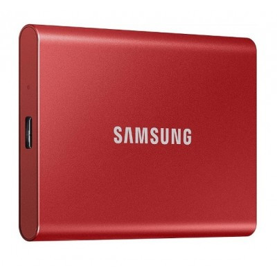 Hard Disk Ssd 500 Gb Esterno Usb 3.2 2,5" T7 Rosso (Mu-Pc500R/Ww) Autoalimentato