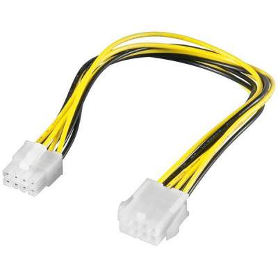 CAVO PROLUNGA EPS 12V 8 PIN M/F ALIMENTAZIONE INTERNA PC (CC-180203-003-N-B) (No Brand)