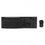 KIT MK270 TASTIERA + MOUSE WIRELESS NERA (Logitech)