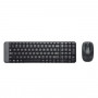 KIT MK220 TASTIERA + MOUSE WIRELESS NERA (920-003721) (Logitech)