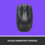 KIT MK220 TASTIERA + MOUSE WIRELESS NERA (920-003721) (Logitech)