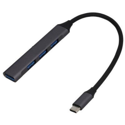 Hub 4 Porte Usb 3.0 Slim Type-C Ad Usb3.0 + Usb2.0 (Le-120)