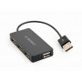 Hub 4 Porte Usb Nero (Uhb-U2P4-04)