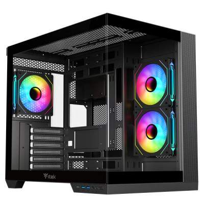 CASE GAMING DARK CAVE DS ITGCADCDSB - NO ALIMENTATORE - NERO (Itek)