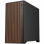 CASE GAMING WOODY ITGCAWO28B - NO ALIMENTATORE - FRONTALE IN LEGNO - NERO (Itek)