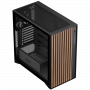 CASE GAMING WOODY ITGCAWO28B - NO ALIMENTATORE - FRONTALE IN LEGNO - NERO (Itek)