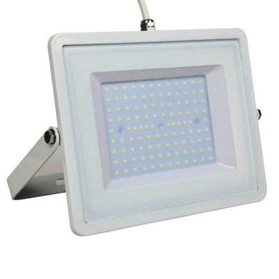 Lampada Led Faro 100W Proiettore Smd Samsung Chip G2 Corpo Bianco 3000K (21415)