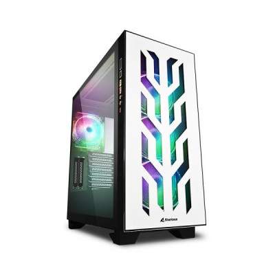 CASE GAMING ELITE SHARK CA300T RGB ATX VETRO TEMPERATO BIANCO (Sharkoon)