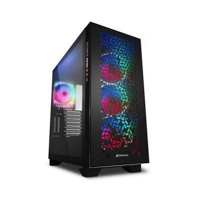 CASE GAMING ELITE SHARK CA300H BLACK RGB ATX NO ALIMENTATORE NERO (Sharkoon)