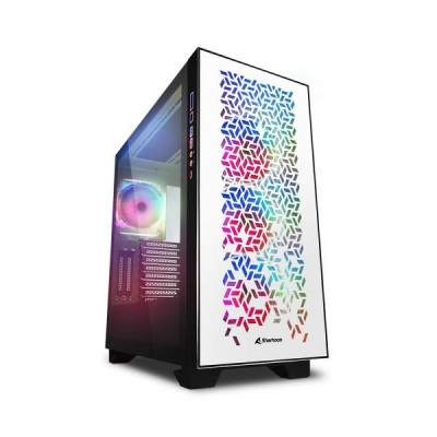 CASE GAMING ELITE SHARK CA300H WHITE RGB ATX NO ALIMENTATORE - BIANCO (Sharkoon)
