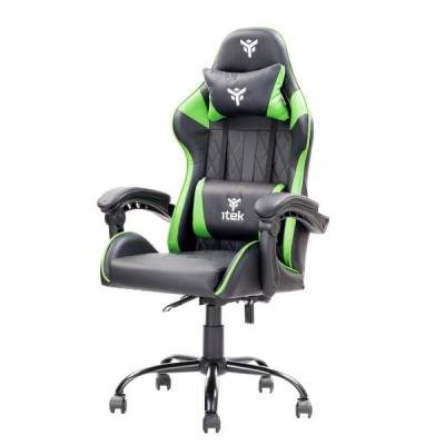 SEDIA RHOMBUS PF10 GAMING CHAIR - PVC - NERA/VERDE (ITCGPF10BG) (Itek)