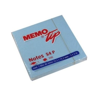 Post-It Blu Memo Tip 76X76 (6 Blocchetti Da 100 Fogli)