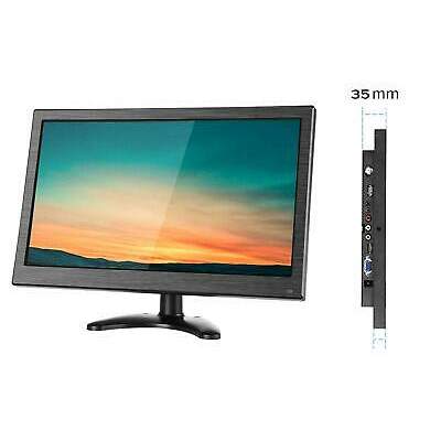 MONITOR 13.3" HD PER TELECAMERE DISPLAY LED HDMI-VGA-BNC-USB-AV (No Brand)