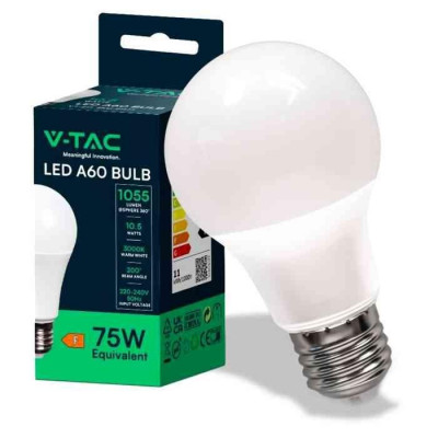 Lampadina A Led 10.5W E27 A60 3000K (217350)