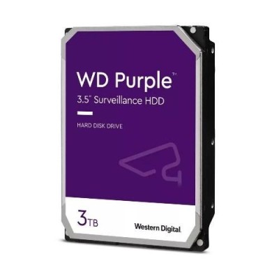 Hard Disk Purple 3 Tb Sata 3 3.5" (Wd33Purz)