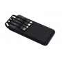 Power Bank Kintone 2A 10000 Mah Con 4 Cavi Integrati (Depkc10786B) Nero