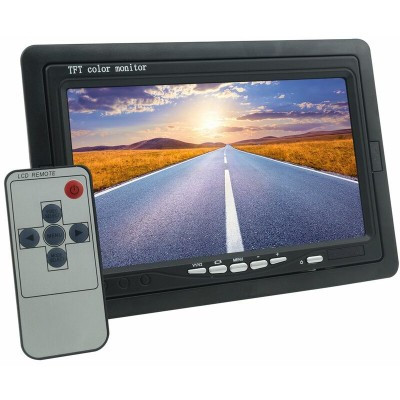 Monitor 7" Hd Tft Lcd Color Per Auto / Videosorveglianza