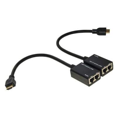 ESTENSORE HDMI - 2 CAVI ETHERNET CAT 6 - 30MT (LKEXT15) (Digitus)