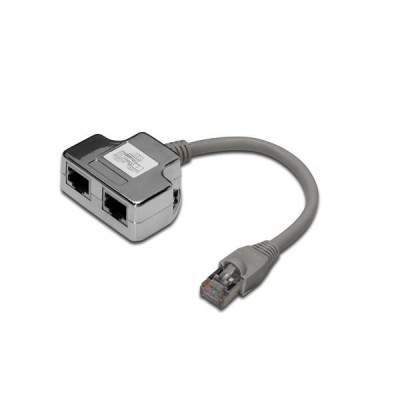 SDOPPIATORE SCHERMATO 5E 2 LINEE RJ45 (DN-93904) (Digitus)