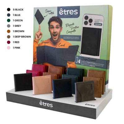KIT 12 PZ SMART WALLET 5 BLACK + 1 PER COLORE CON EXPO (Etres)