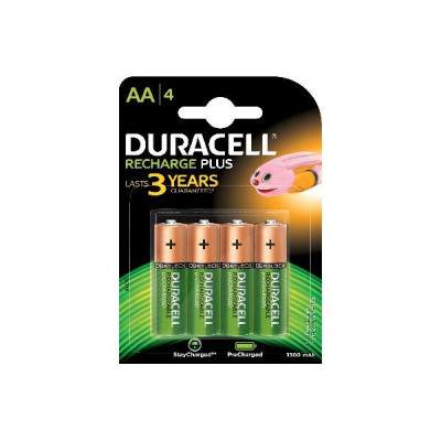 BATTERIE RICARICABILI STILO AA 1300MAH CONF. 4PZ (Duracell)