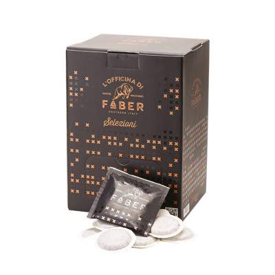 CIALDA MONODOSE DI CAFFE' TOSTATO - MISCELA NERA DARK ROAST - 150PZ (Faber)