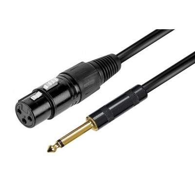 Cavo Audio Xlr F - Jack 6.3Mm Mono - 6Mt (Rdm C76)