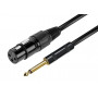 Cavo Audio Xlr F - Jack 6.3Mm Mono - 6Mt (Rdm C76)