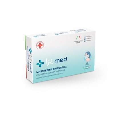 MASCHERINA CHIRURGICA MONOUSO (MCM012020) - CONF. 20 PEZZI (Isimed)