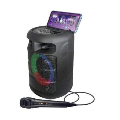 CASSA DIFFUSORE AMPLIFICATO VORTEX 4 150W PMPO RICARICABILE - CON RADIOMICROFONO (Karma)