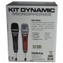 KIT MICROFONI DINAMICI NERO E ROSSO (DM 522) (Karma)