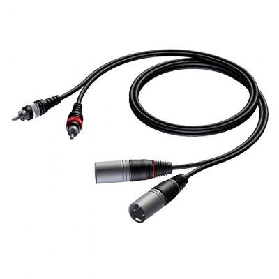 CAVO AUDIO 2x XLR M / 2x RCA M (CAB 701-3) 3MT (Karma)