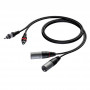 CAVO AUDIO 2x XLR M / 2x RCA M (CAB 701-3) 3MT (Karma)