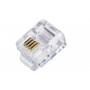 CONNETTORE PLUG TELEFONICO RJ11 6P4C (CONF.100PZ) (LKPL64) (Link)